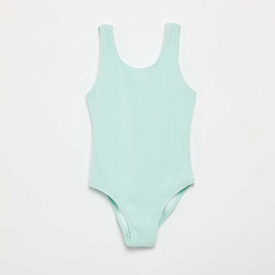 Cape de bain unie avec capuche BLEU