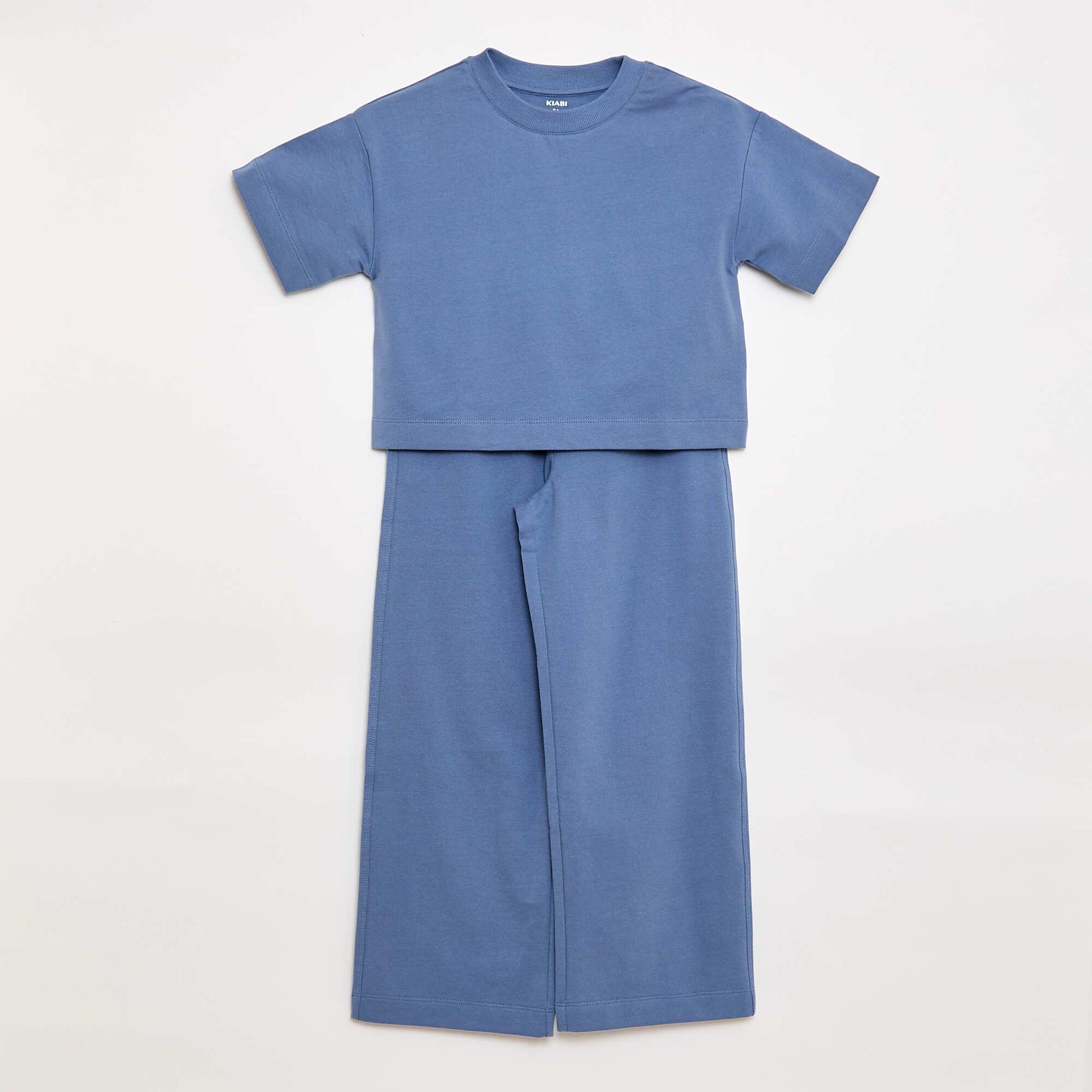 Ensemble en jersey t-shirt + pantalon BLEU