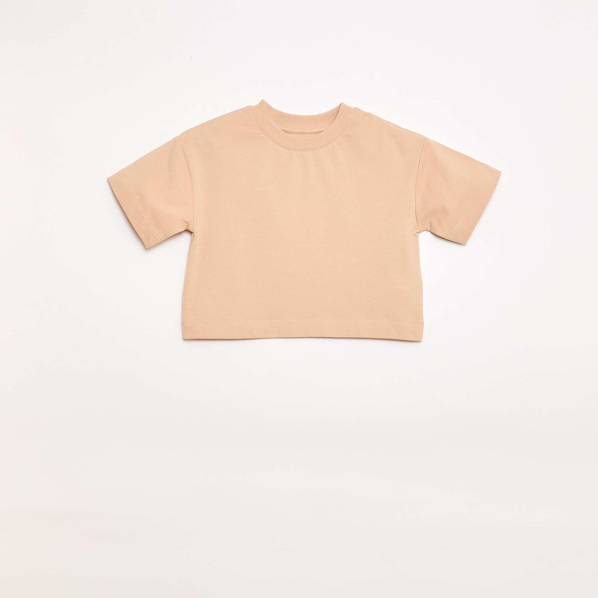 Ensemble en jersey t-shirt + pantalon BEIGE