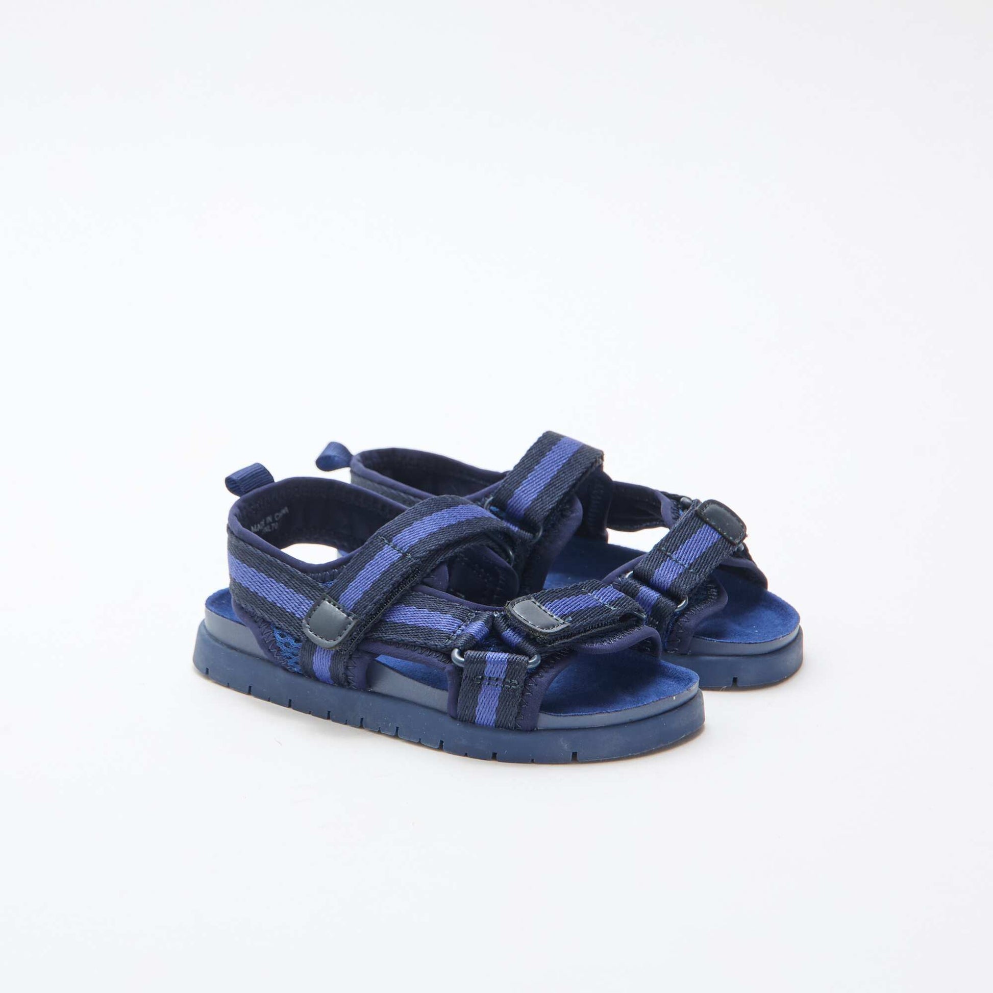 Sandales à scratch bleues BLEU