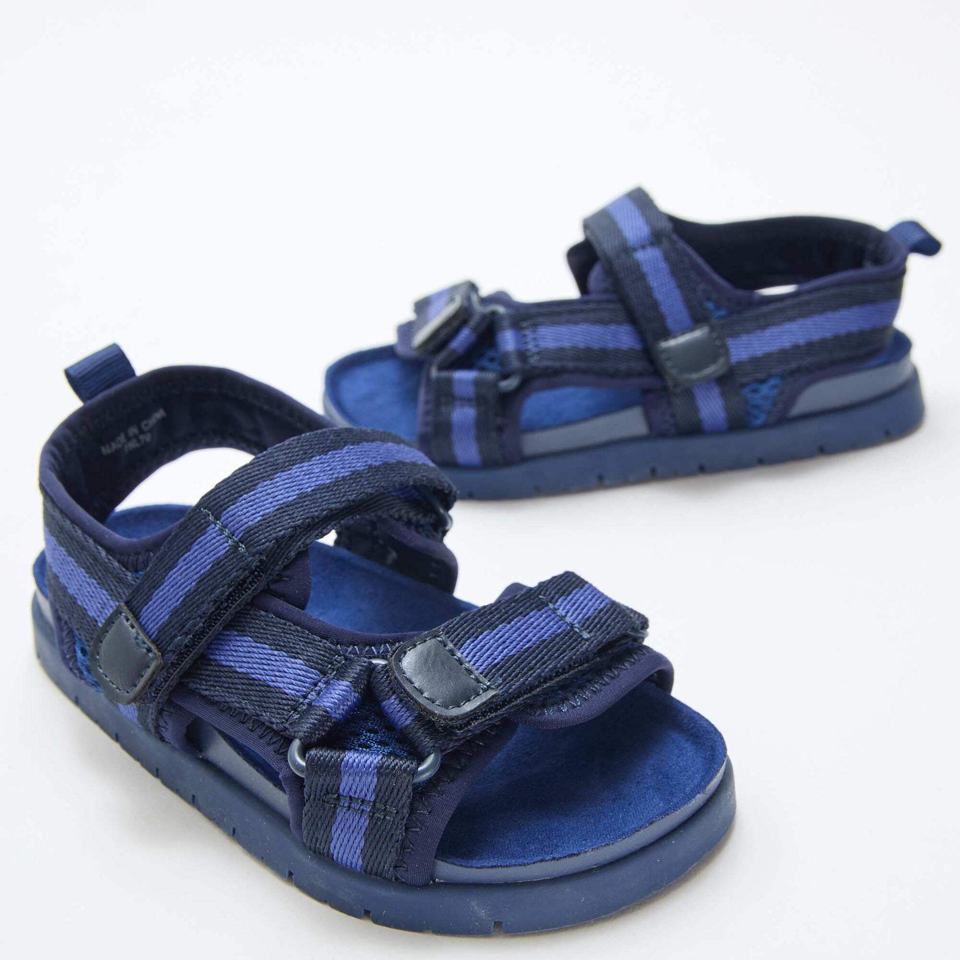 Sandales à scratch bleues BLEU