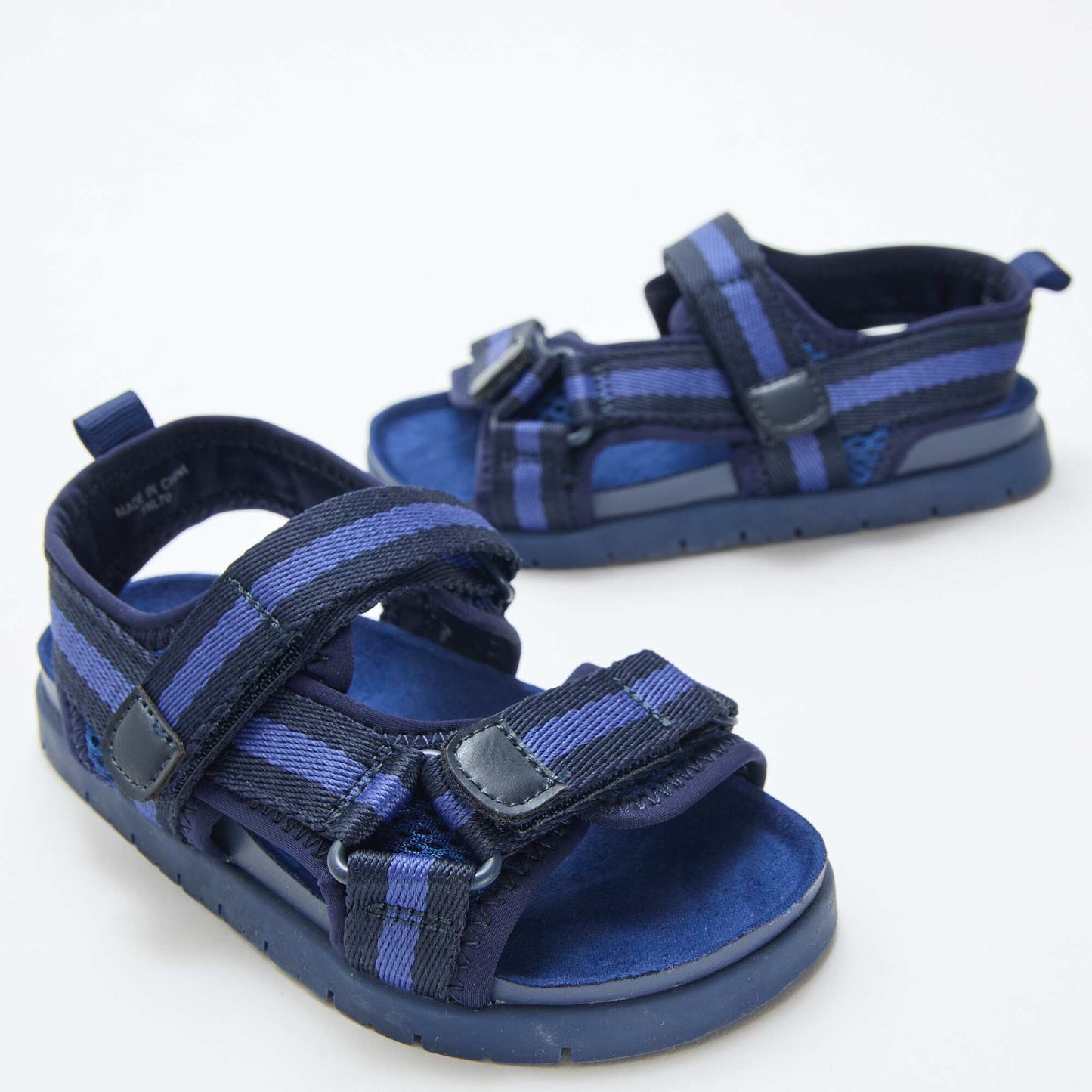 Sandales à scratch bleues BLEU
