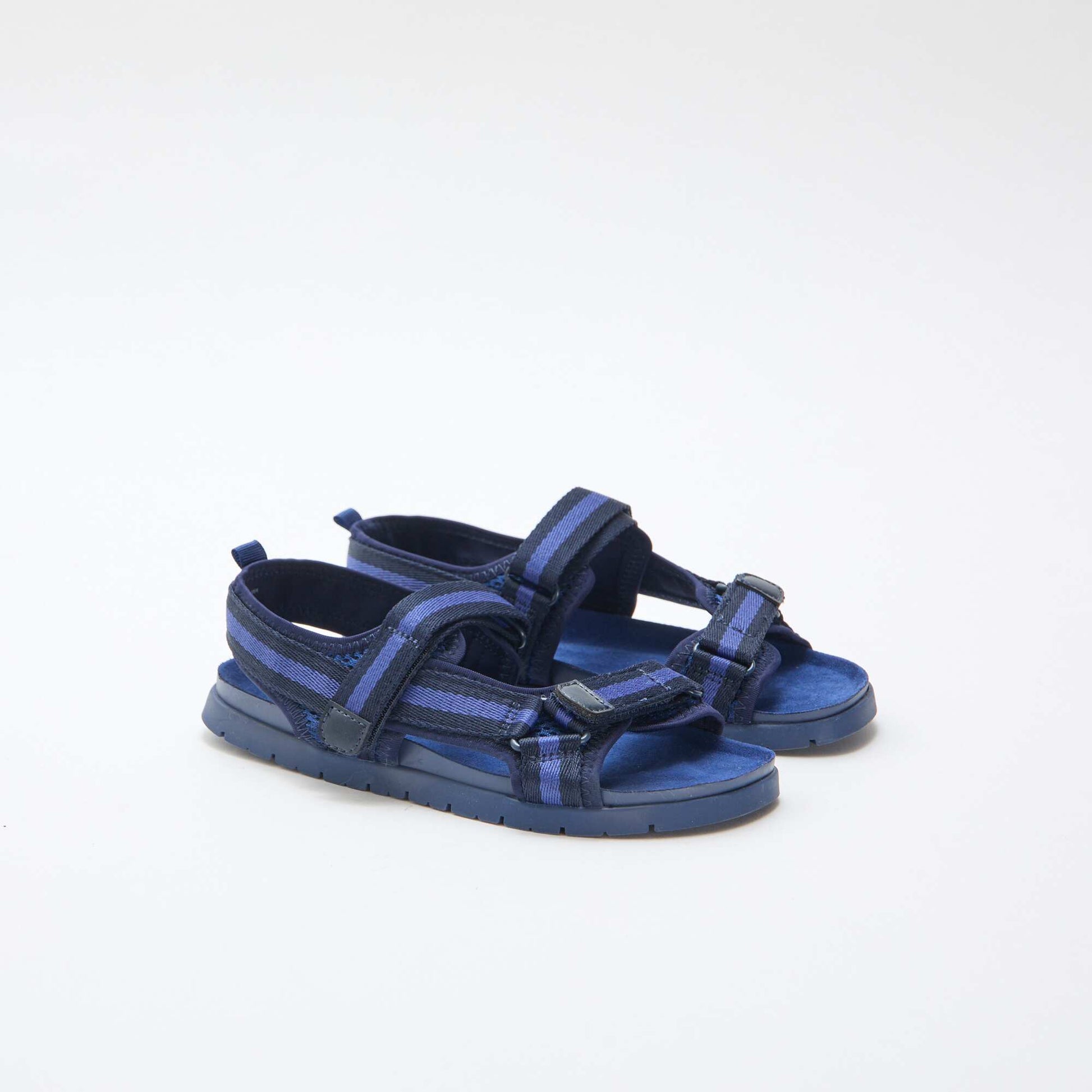 Sandales à scratch bleues BLEU
