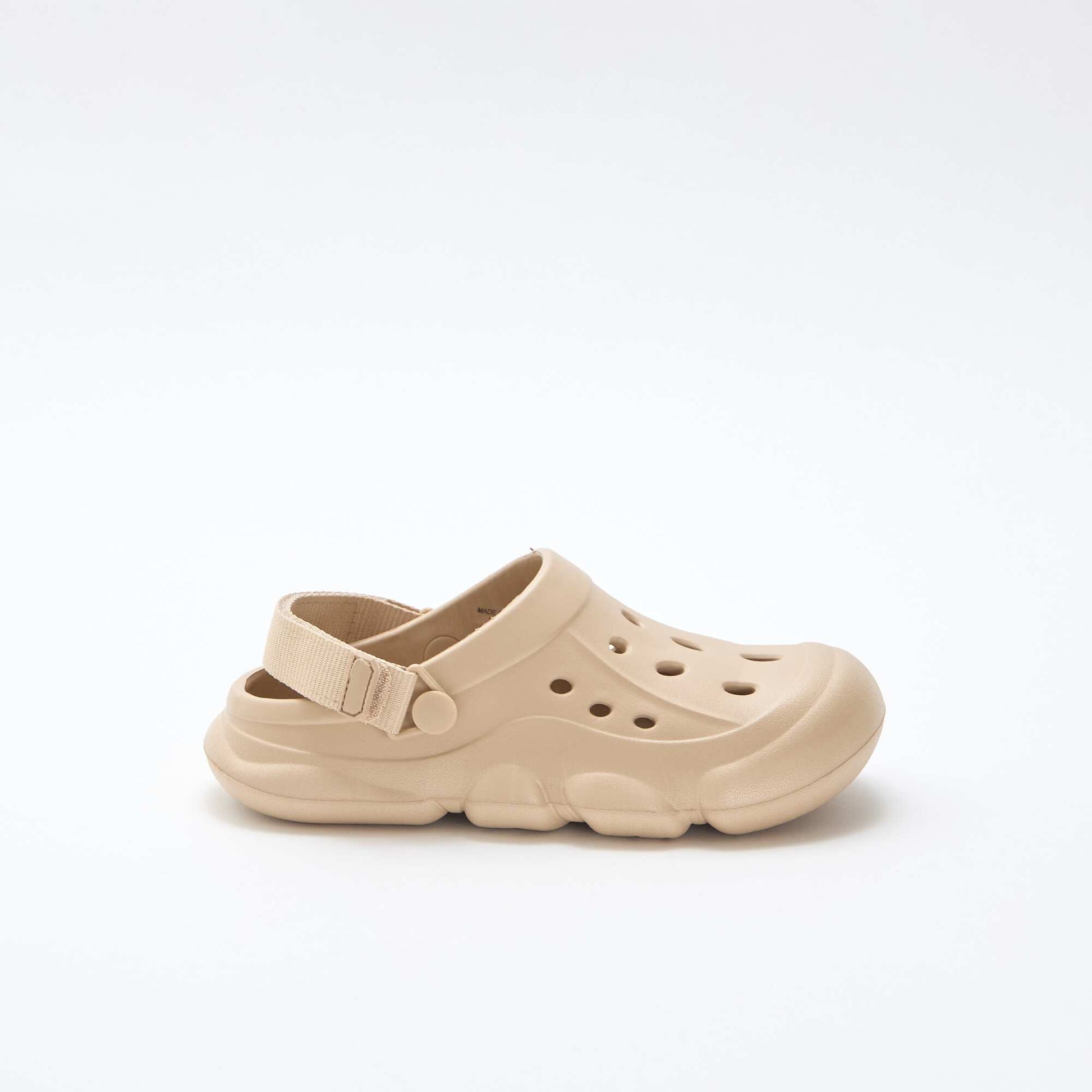 Paire de mules de plage fermées BEIGE