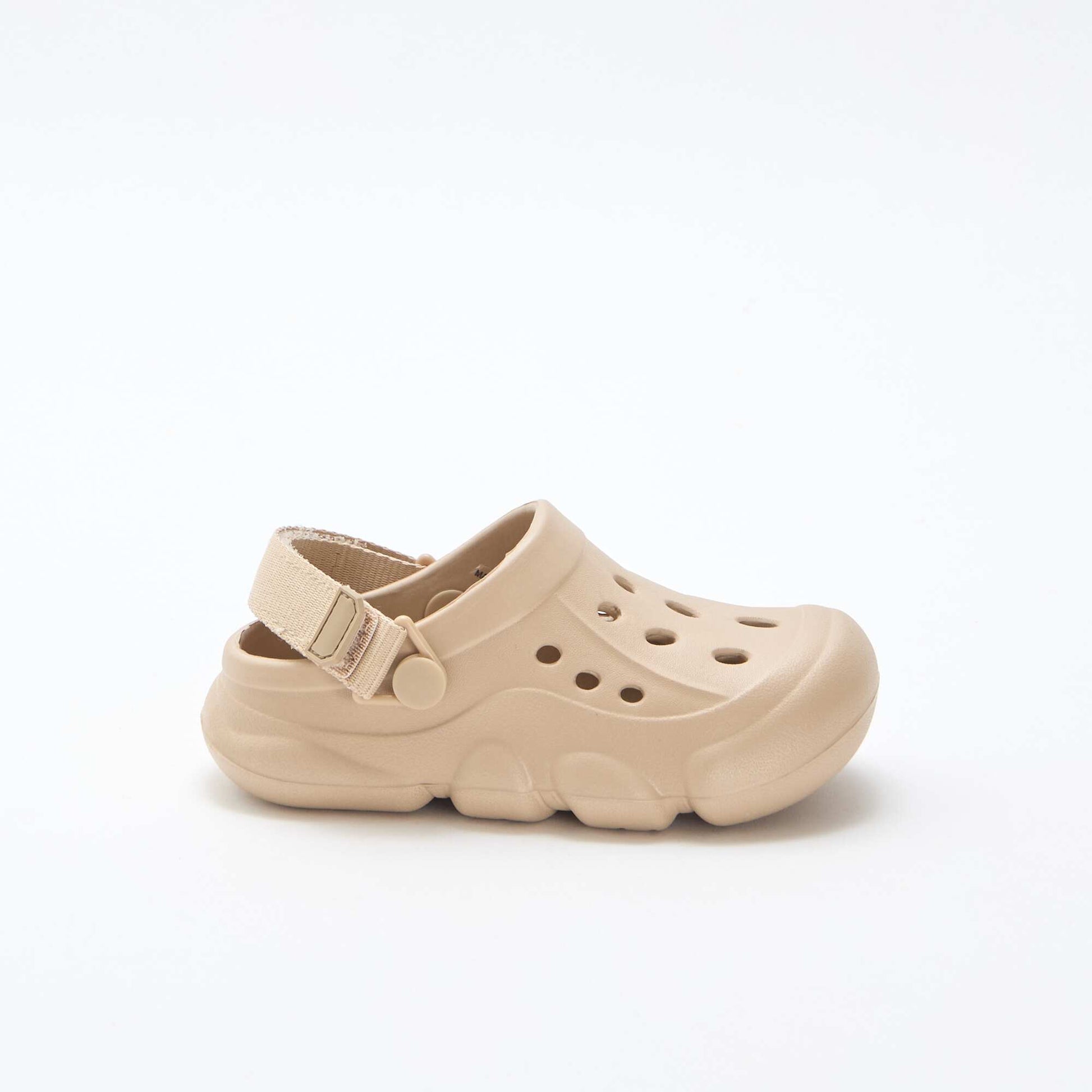 Mules fermées de plage unie BEIGE
