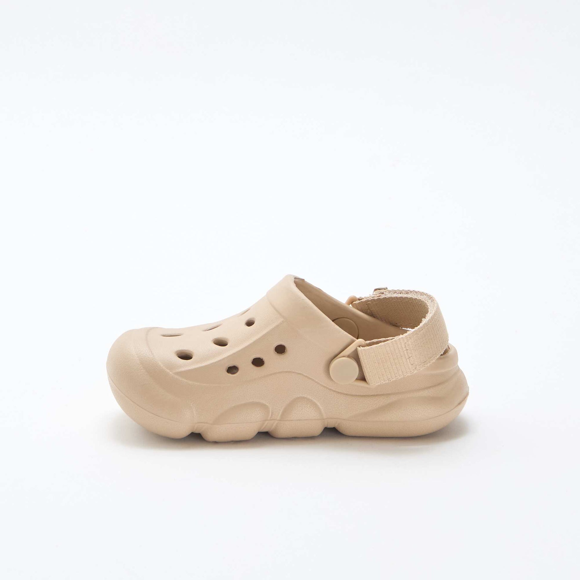 Mules fermées de plage unie BEIGE