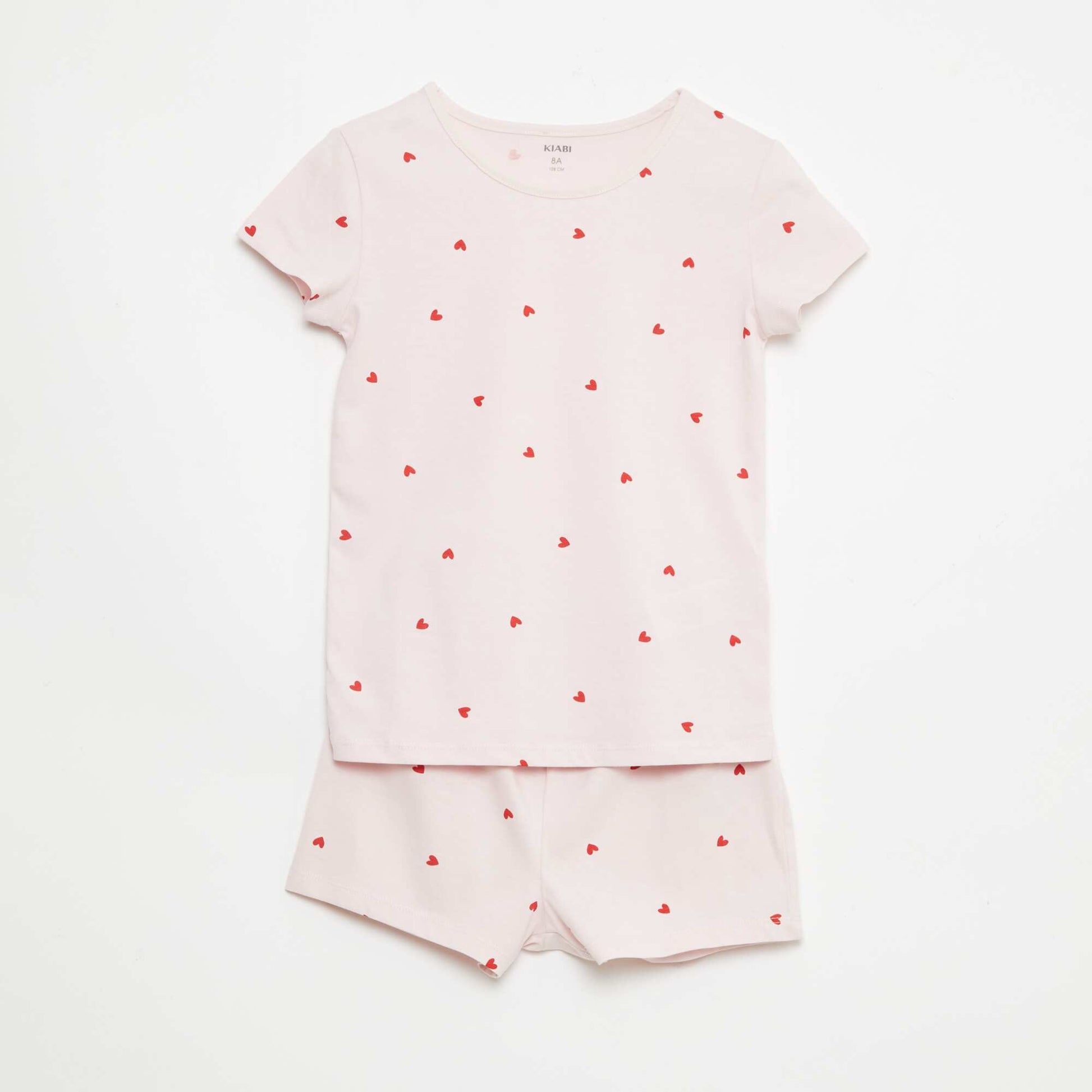 Lot de 2 ensembles de pyjama court en jersey coton ROSE