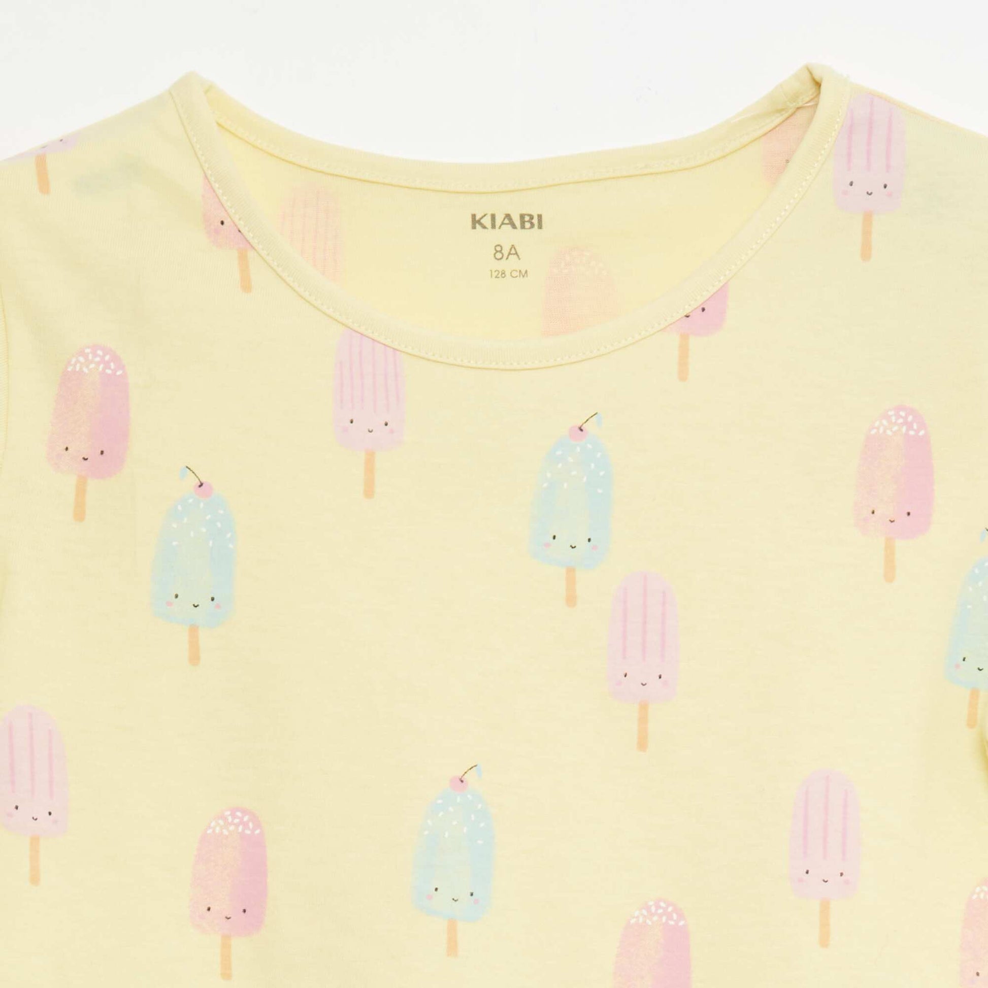 Lot de 2 ensembles de pyjama court en jersey coton JAUNE