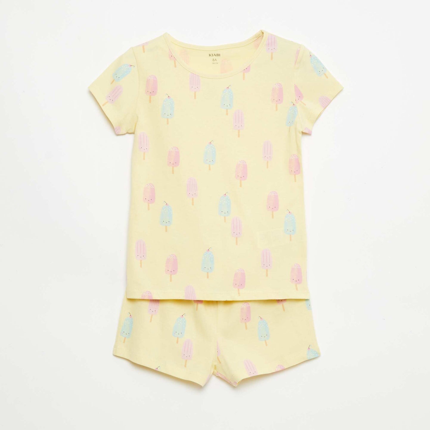 Lot de 2 ensembles de pyjama court en jersey coton JAUNE