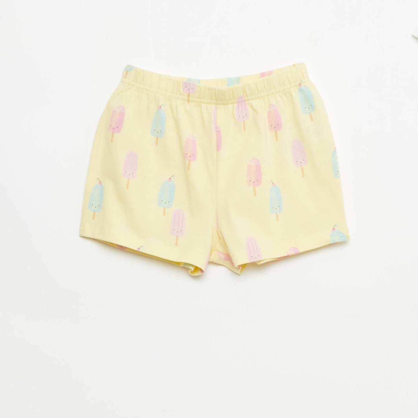 Lot de 2 ensembles de pyjama court en jersey coton JAUNE