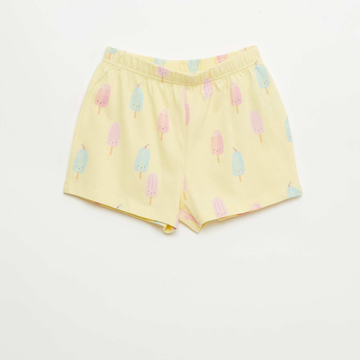 Lot de 2 ensembles de pyjama court en jersey coton JAUNE
