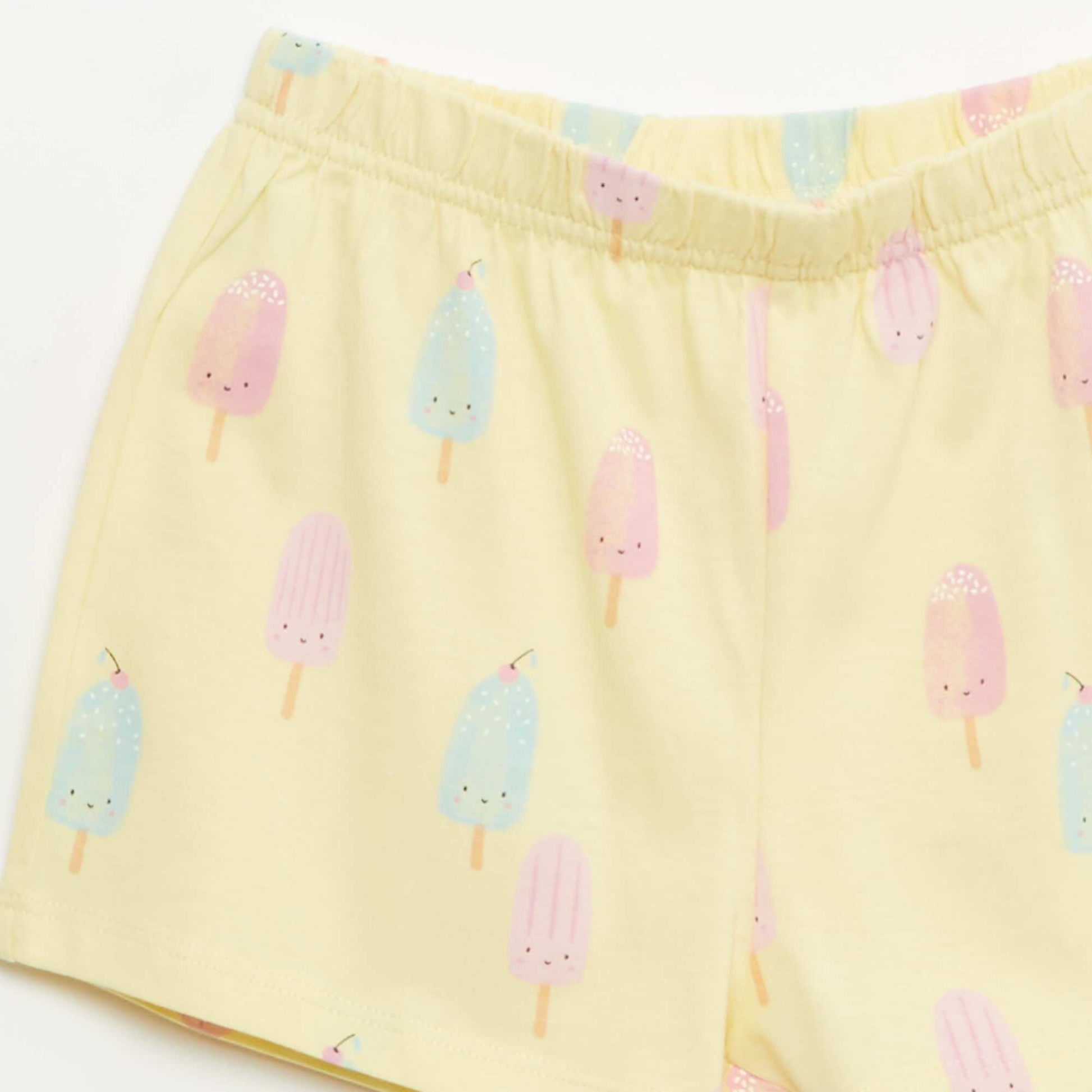 Lot de 2 ensembles de pyjama court en jersey coton JAUNE