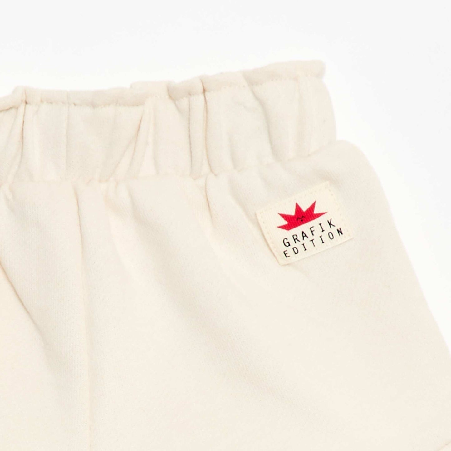 Short en jersey imprimé BLANC