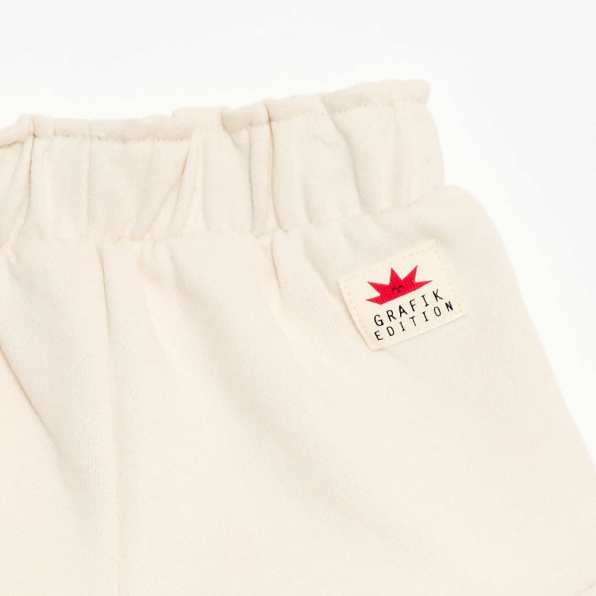 Short en jersey imprimé BLANC