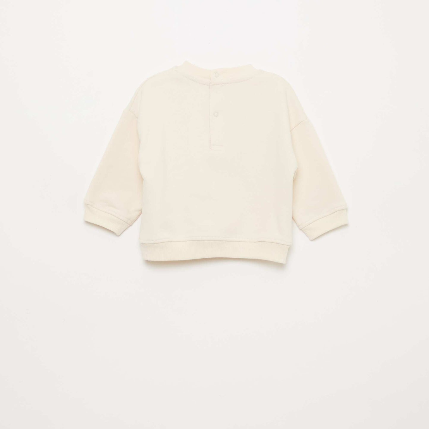 Sweat imprimé fantaisie BLANC