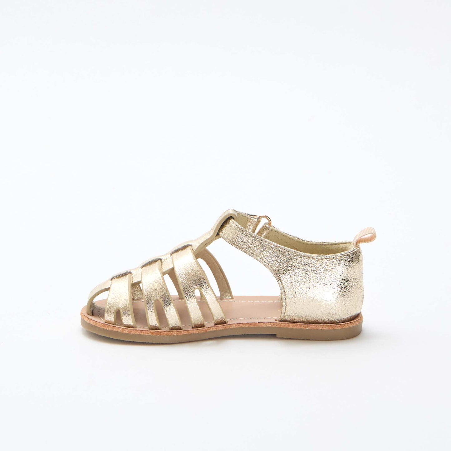Sandales plates à brides fermées brillantes JAUNE
