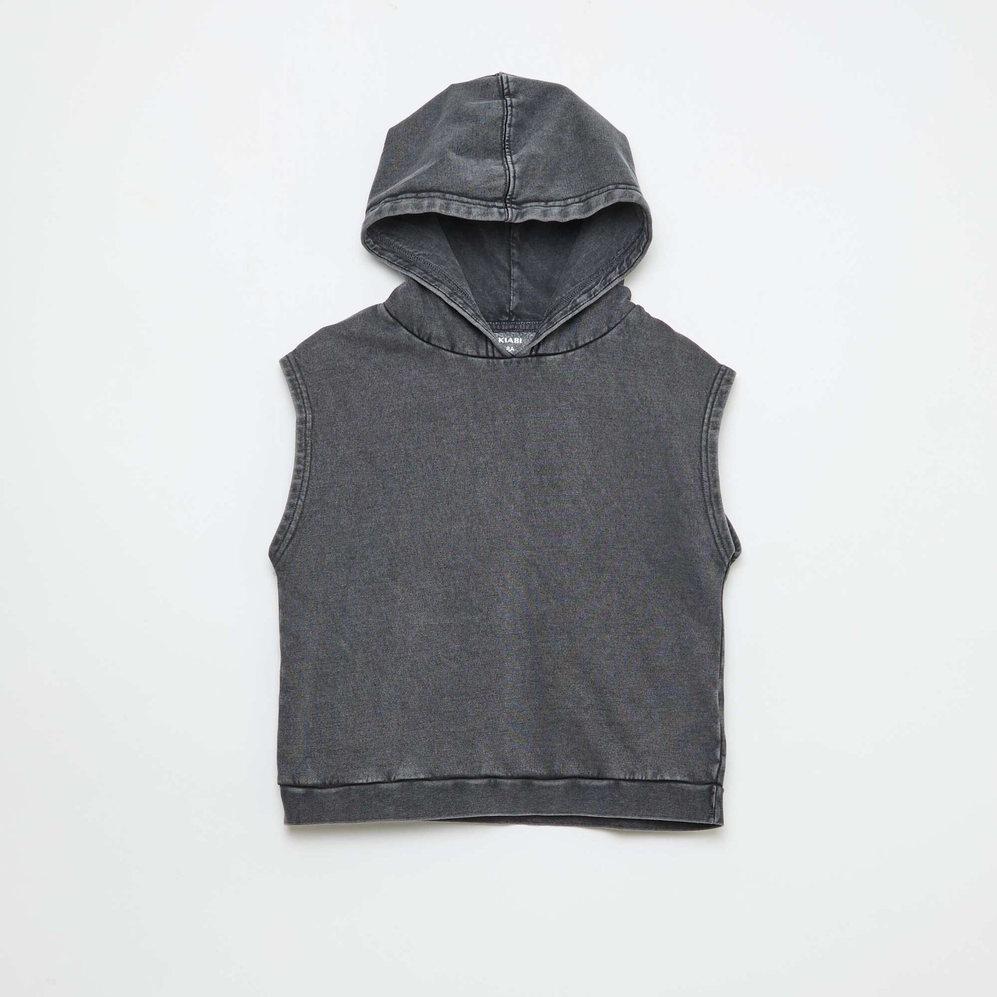 Sweat à capuche sans manches GRIS