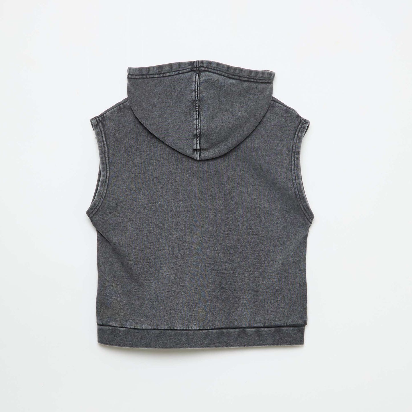 Sweat à capuche sans manches GRIS