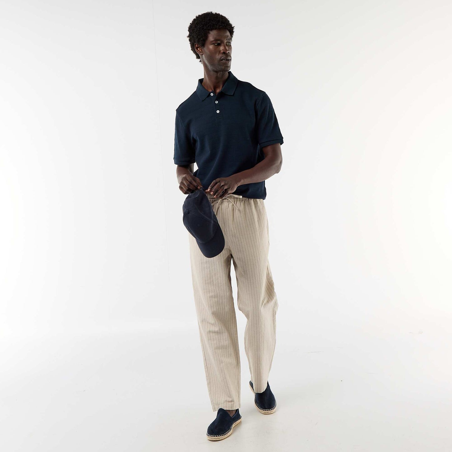 Pantalon en lin mélangé BEIGE