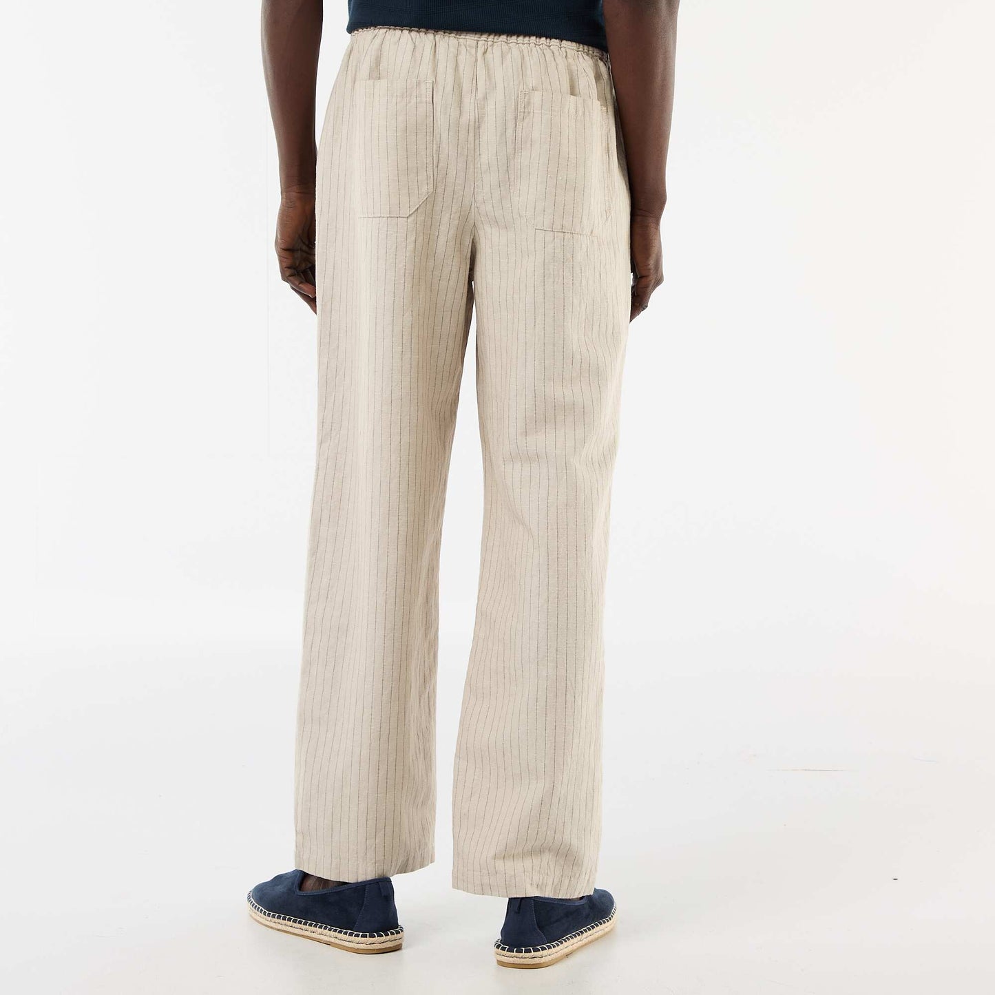 Pantalon en lin mélangé BEIGE