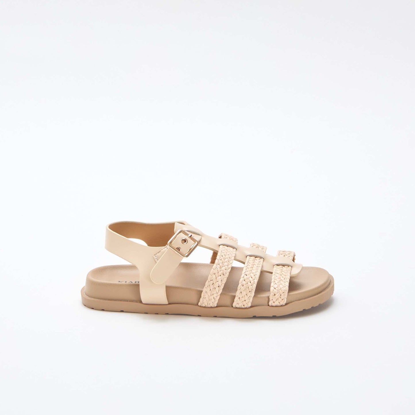 Sandales à lanières en paille BEIGE