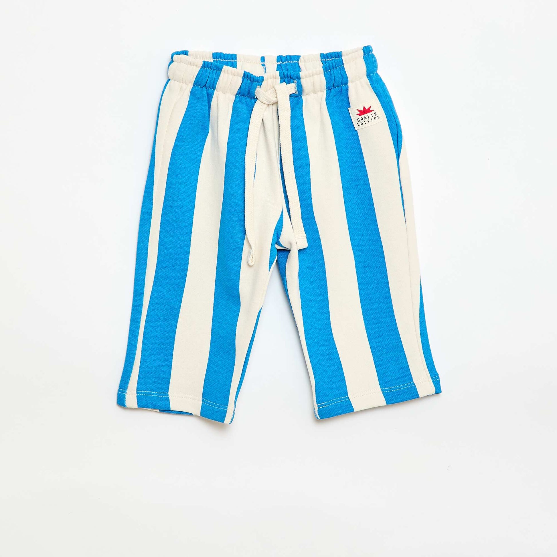 Pantalon large à motif BLANC