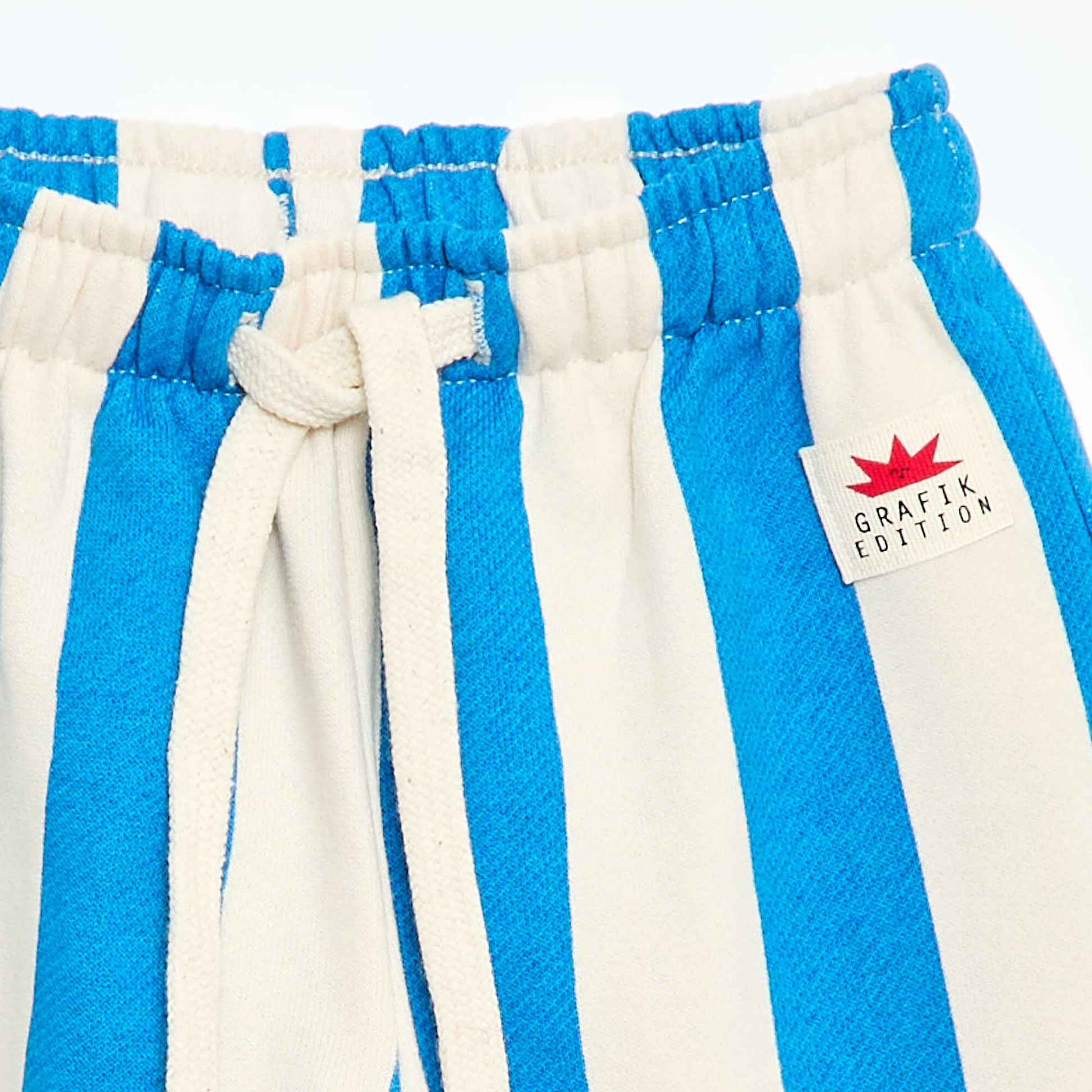 Pantalon large à motif BLANC