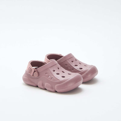 Paire de mules de plage fermées unie VIOLET