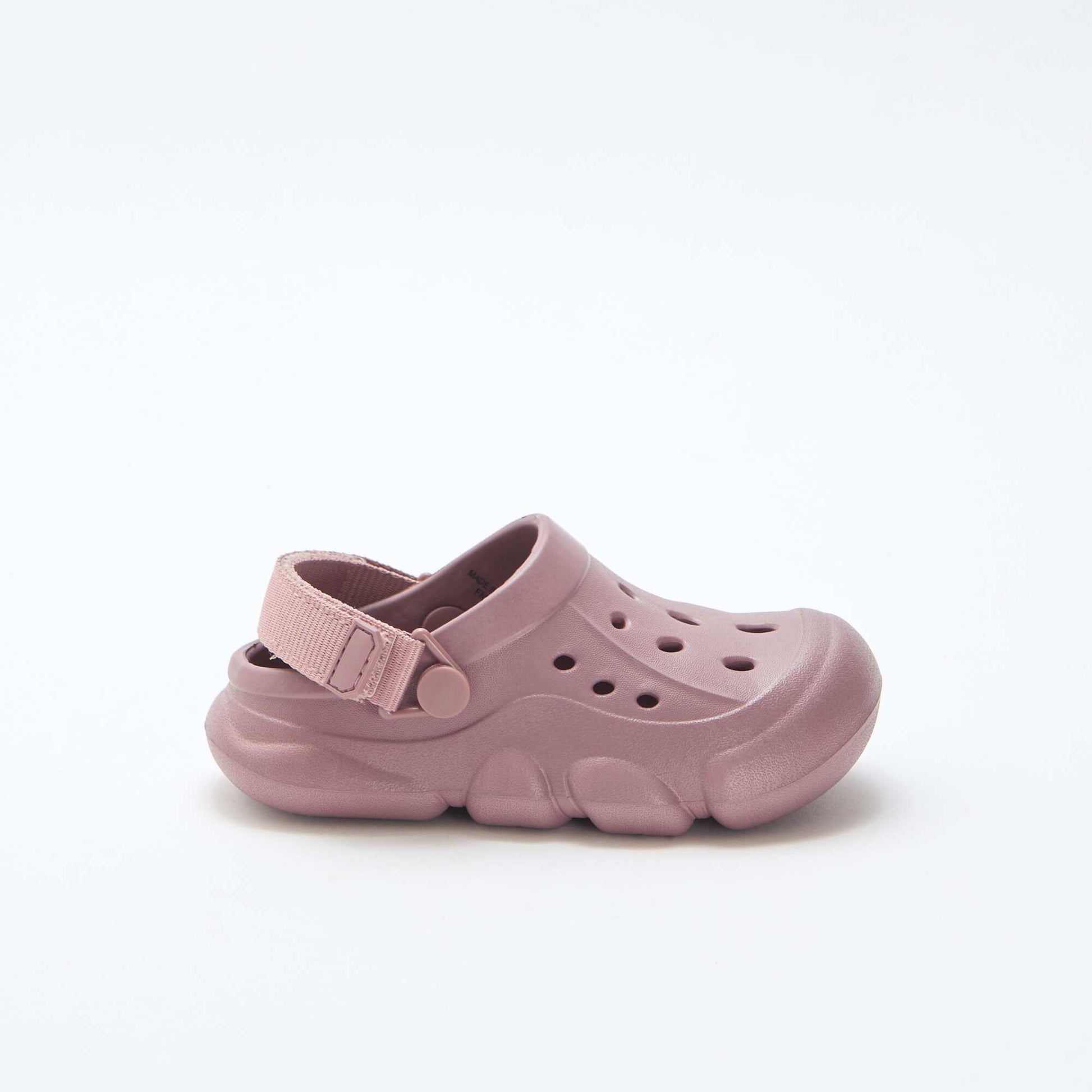 Paire de mules de plage fermées unie VIOLET