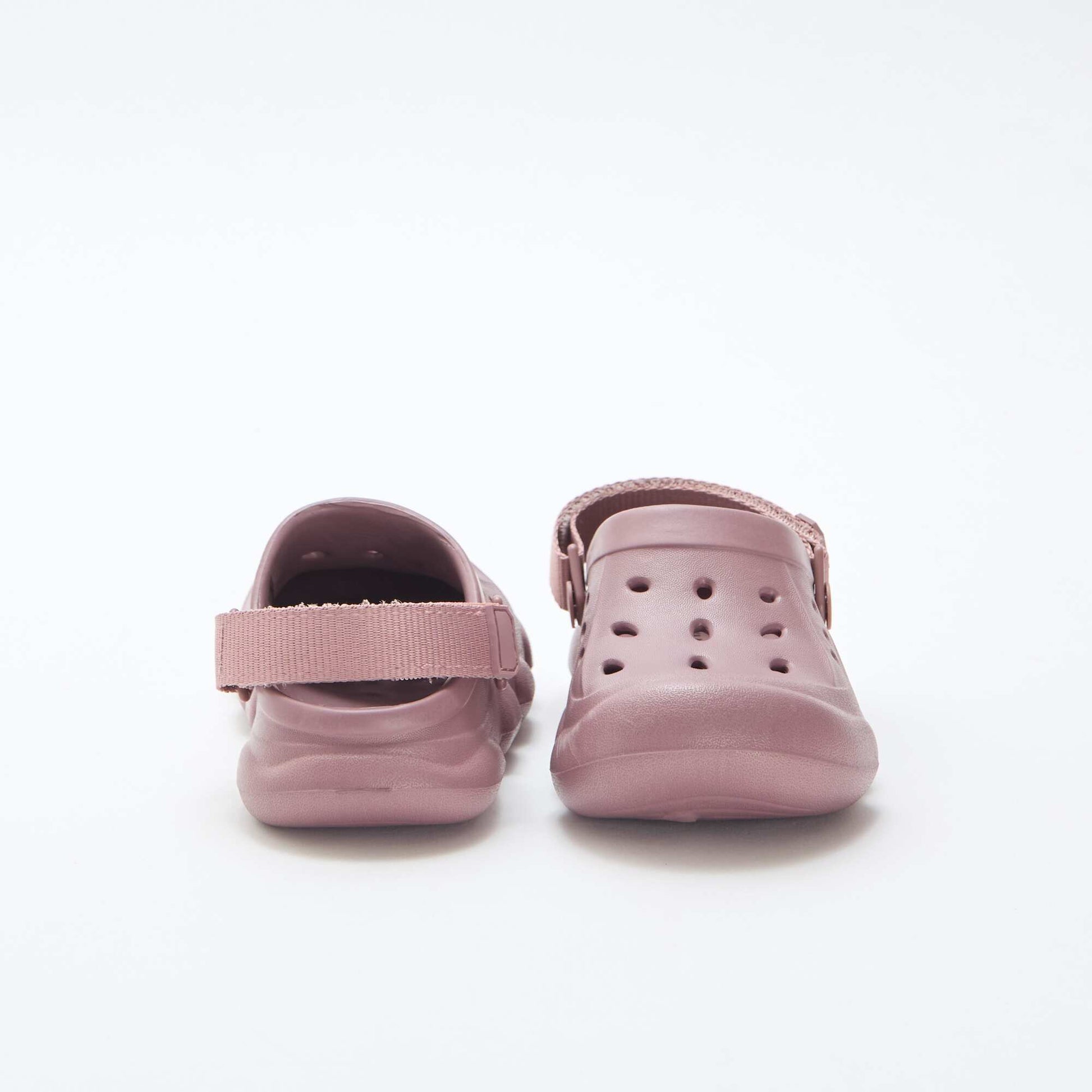 Paire de mules de plage fermées unie VIOLET