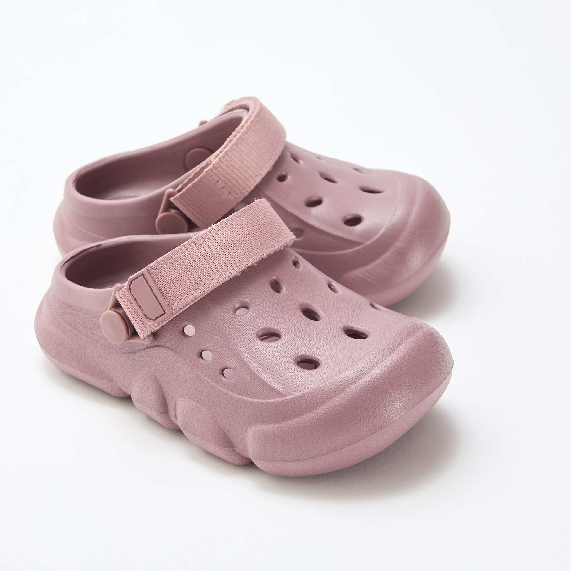 Paire de mules de plage fermées unie VIOLET