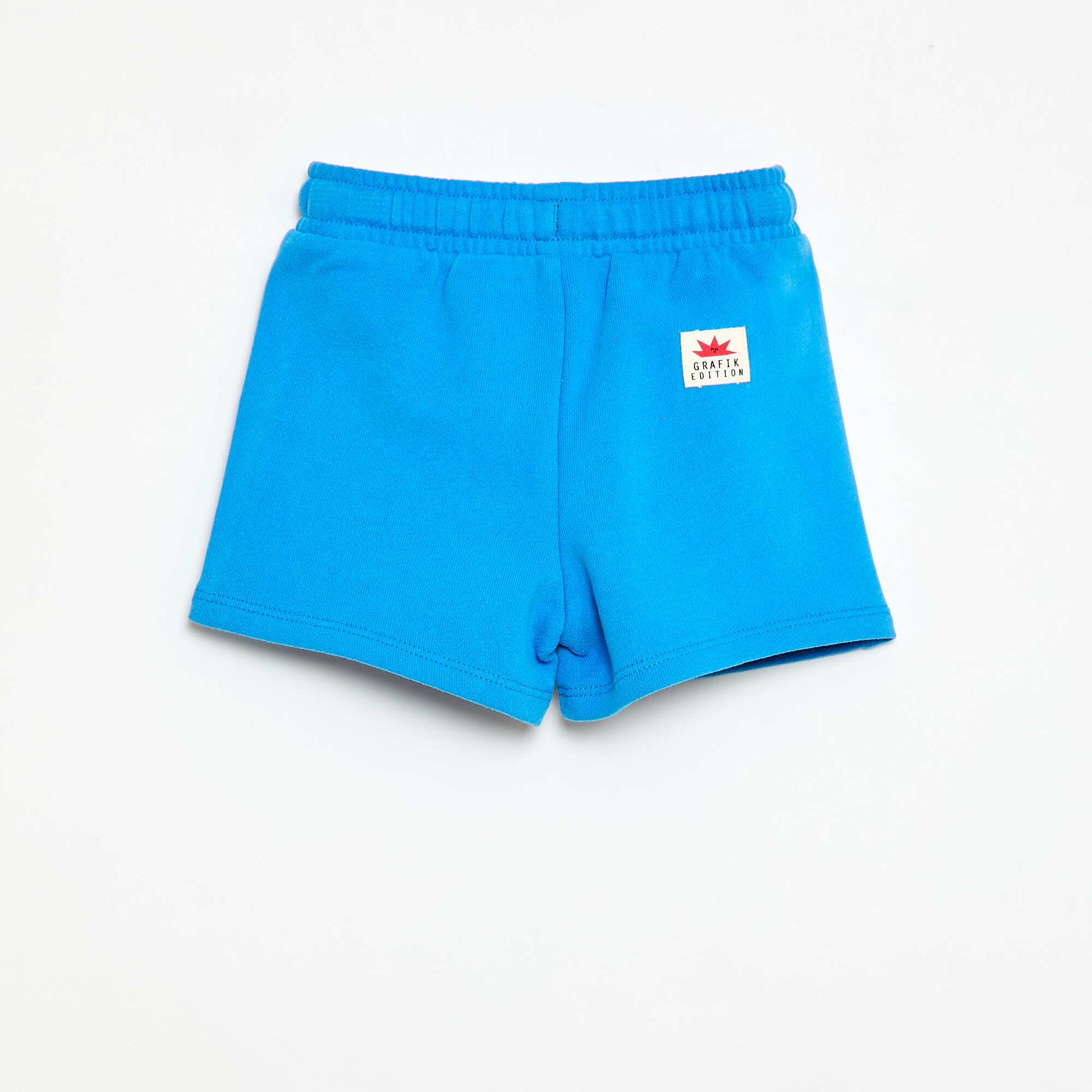 Short en molleton à motif BLEU