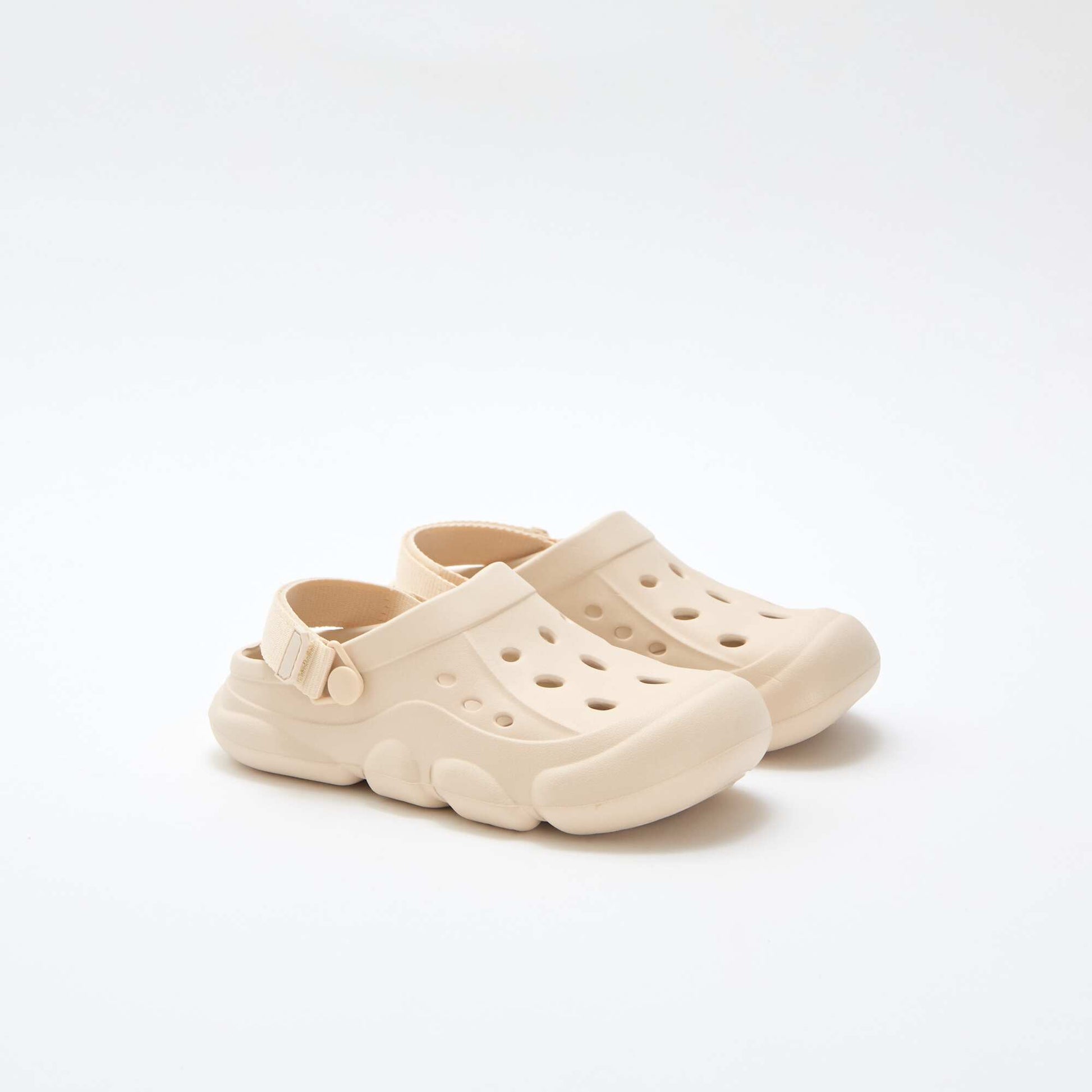 Paire de mules de plage fermées BEIGE