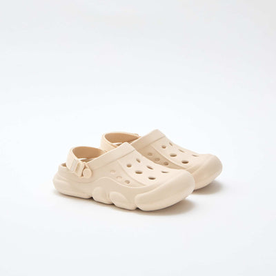 Paire de mules de plage fermées BEIGE