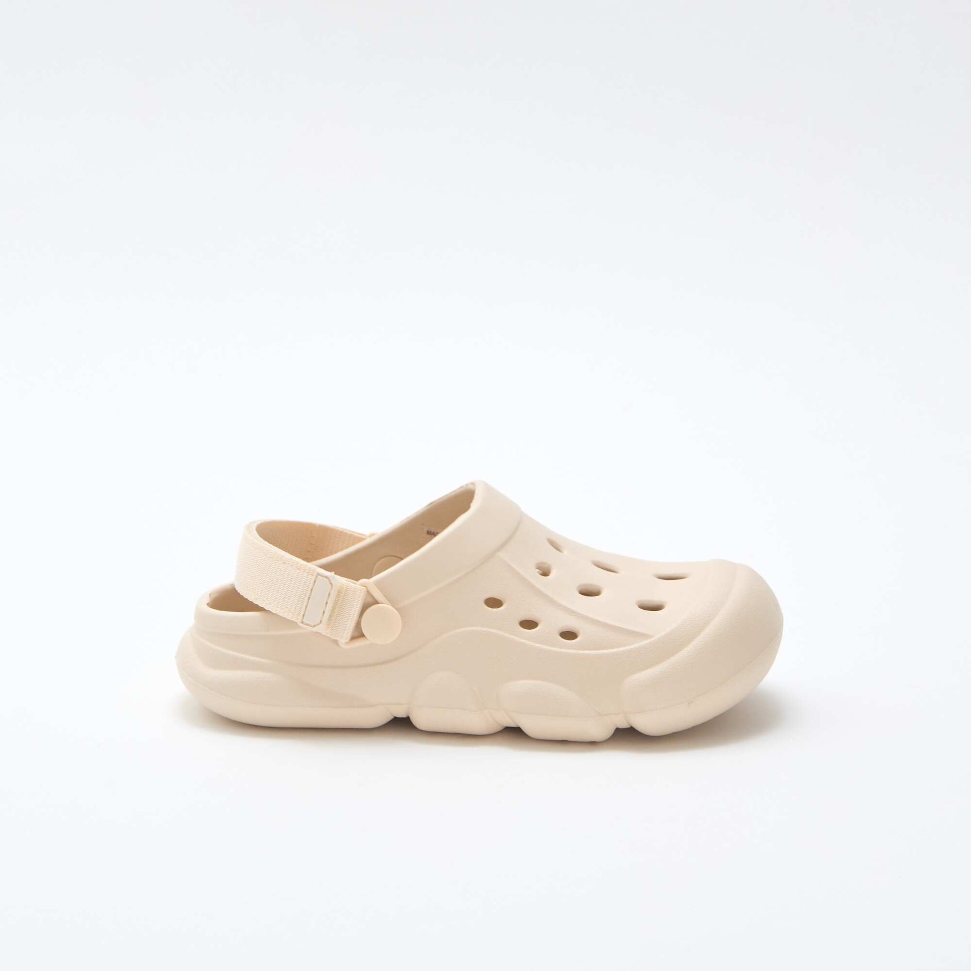 Paire de mules de plage fermées BEIGE