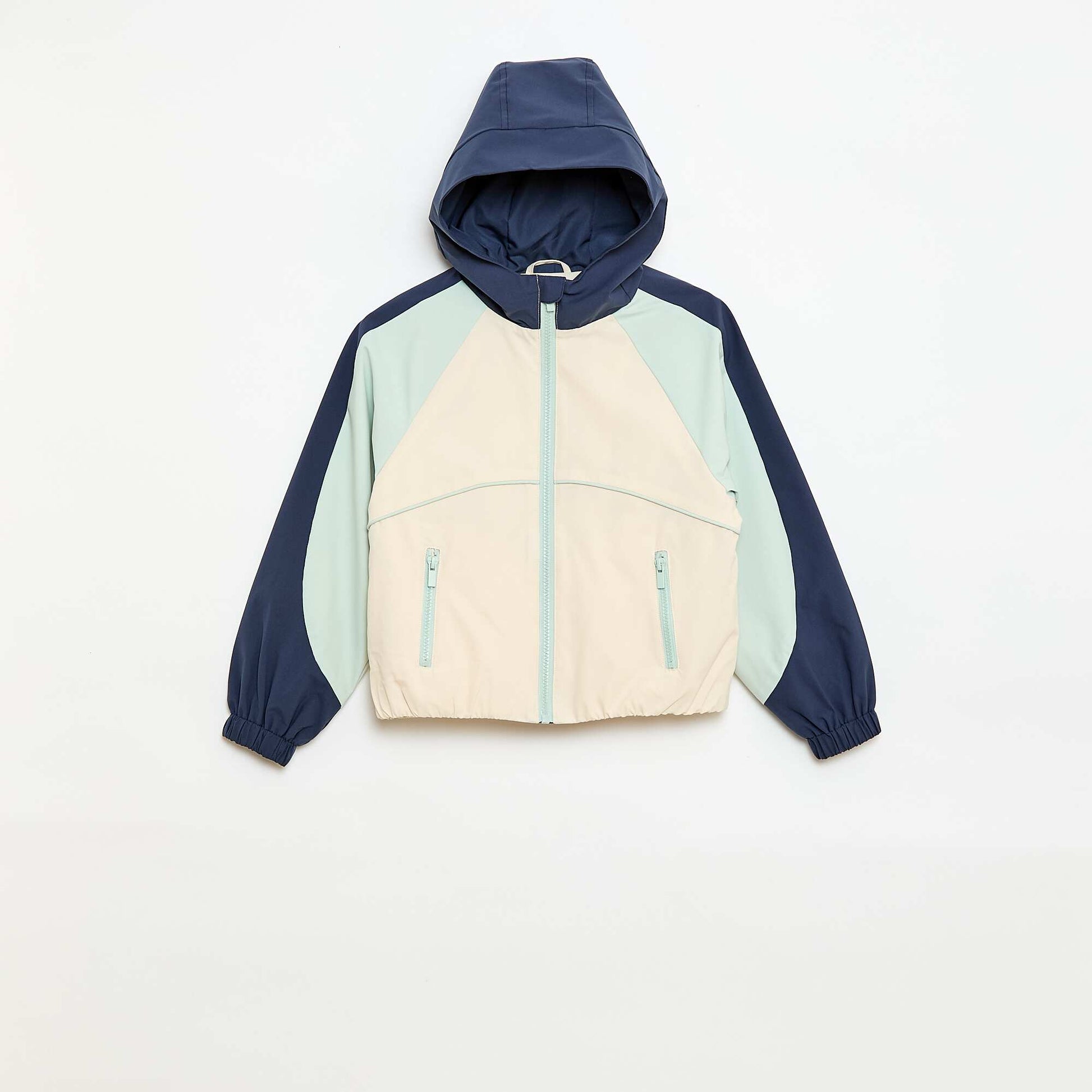 Blouson sportswear à capuche BLANC
