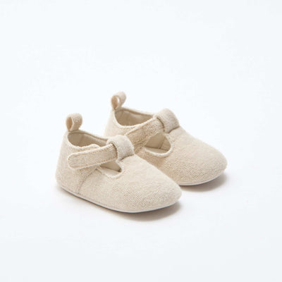 Chaussons ballerines en éponge BEIGE