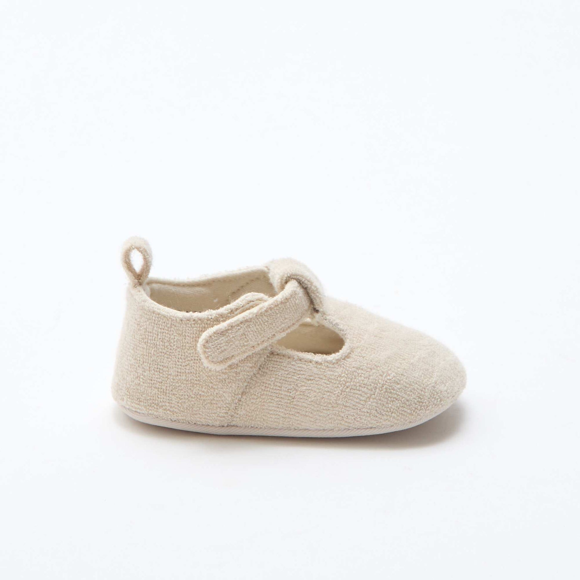 Chaussons ballerines en éponge BEIGE