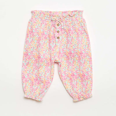 Pantalon Sarouel en jersey de coton BLANC
