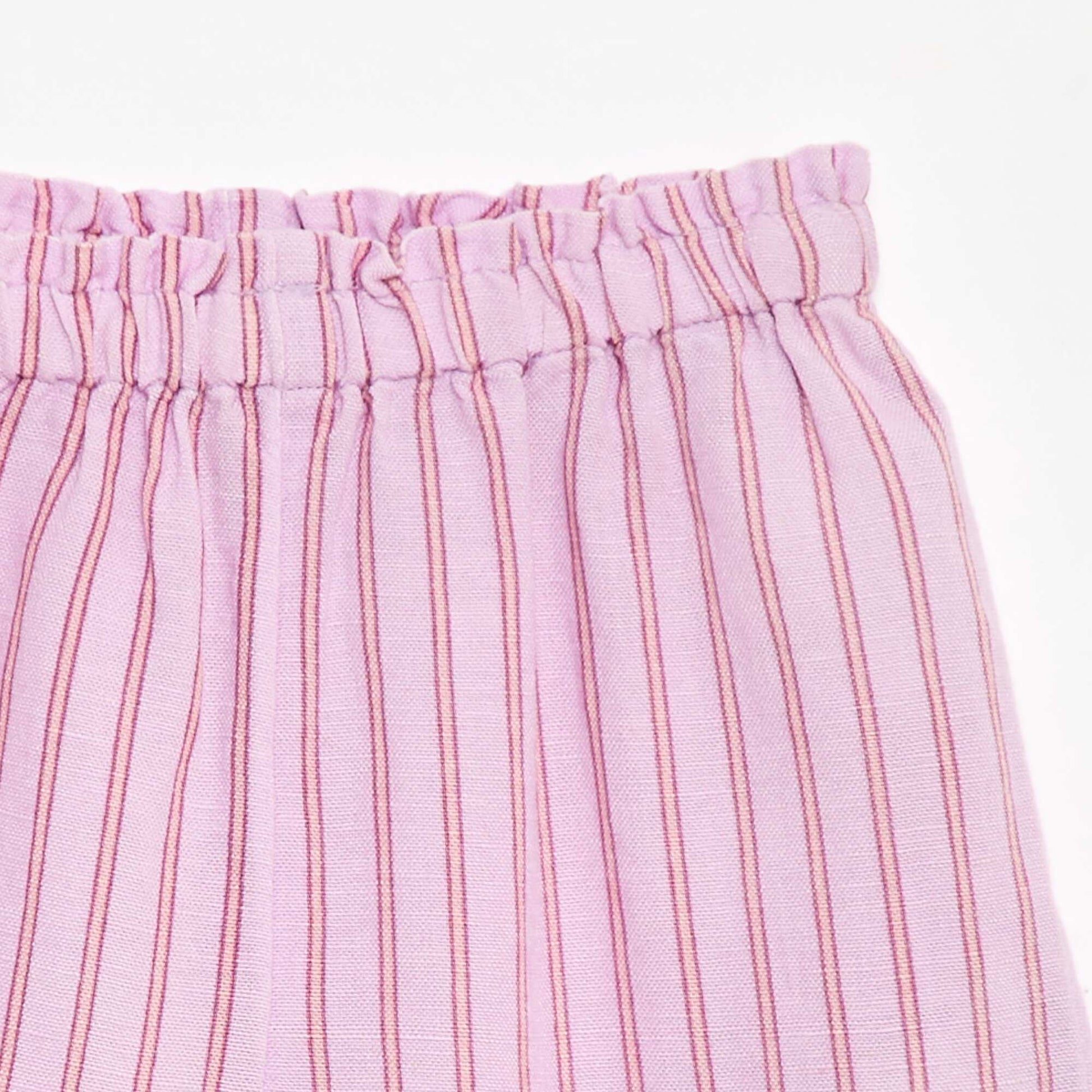 Pantalon avec volants en bas de jambe VIOLET