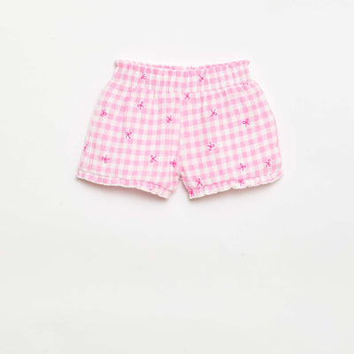 Short à motif avec base volantée ROSE