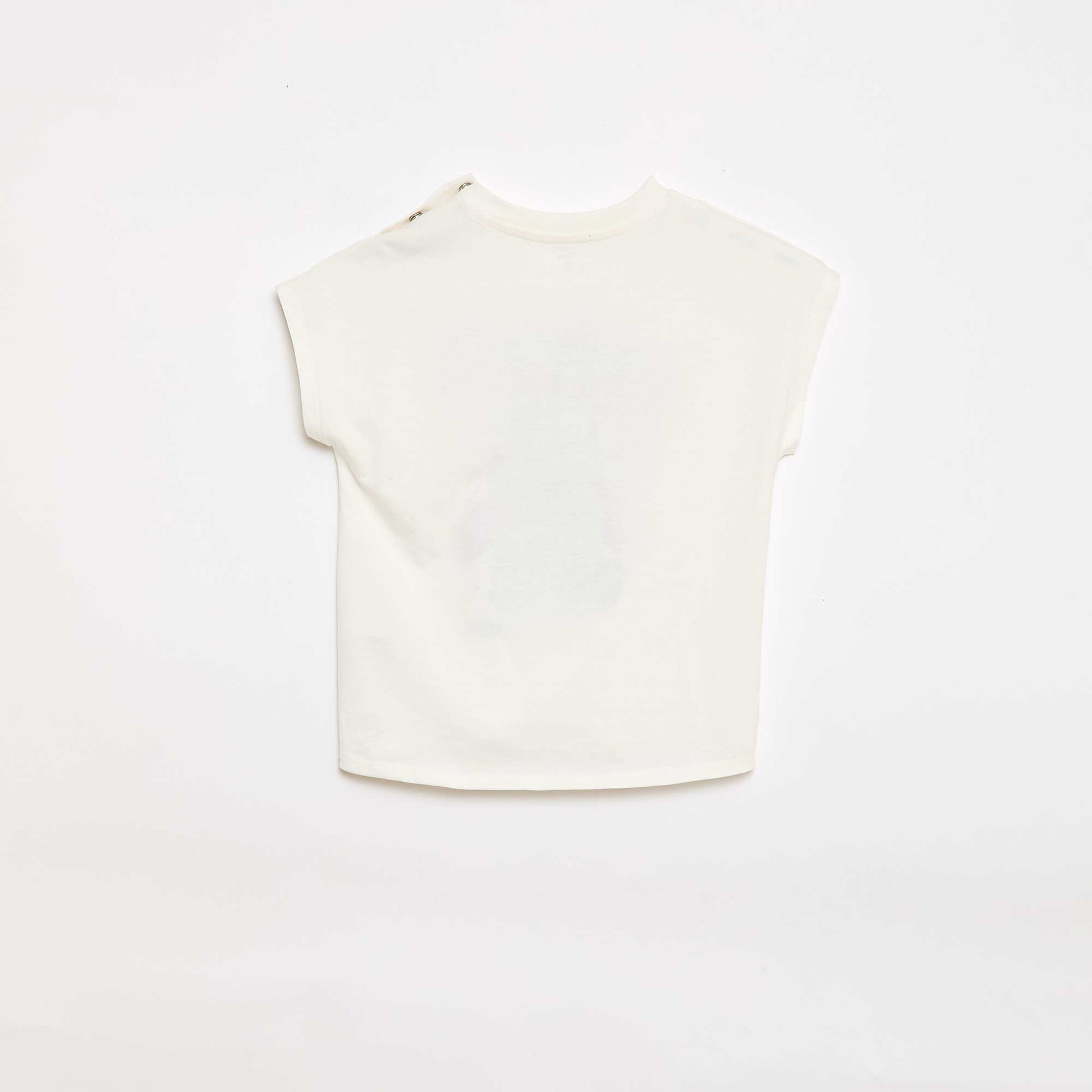 Tee-shirt manches courtes 'Stitch' - Collection facile à enfiler BLANC