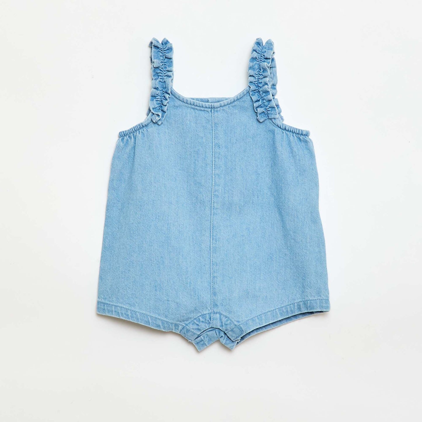 Combinaison short en denim BLEU