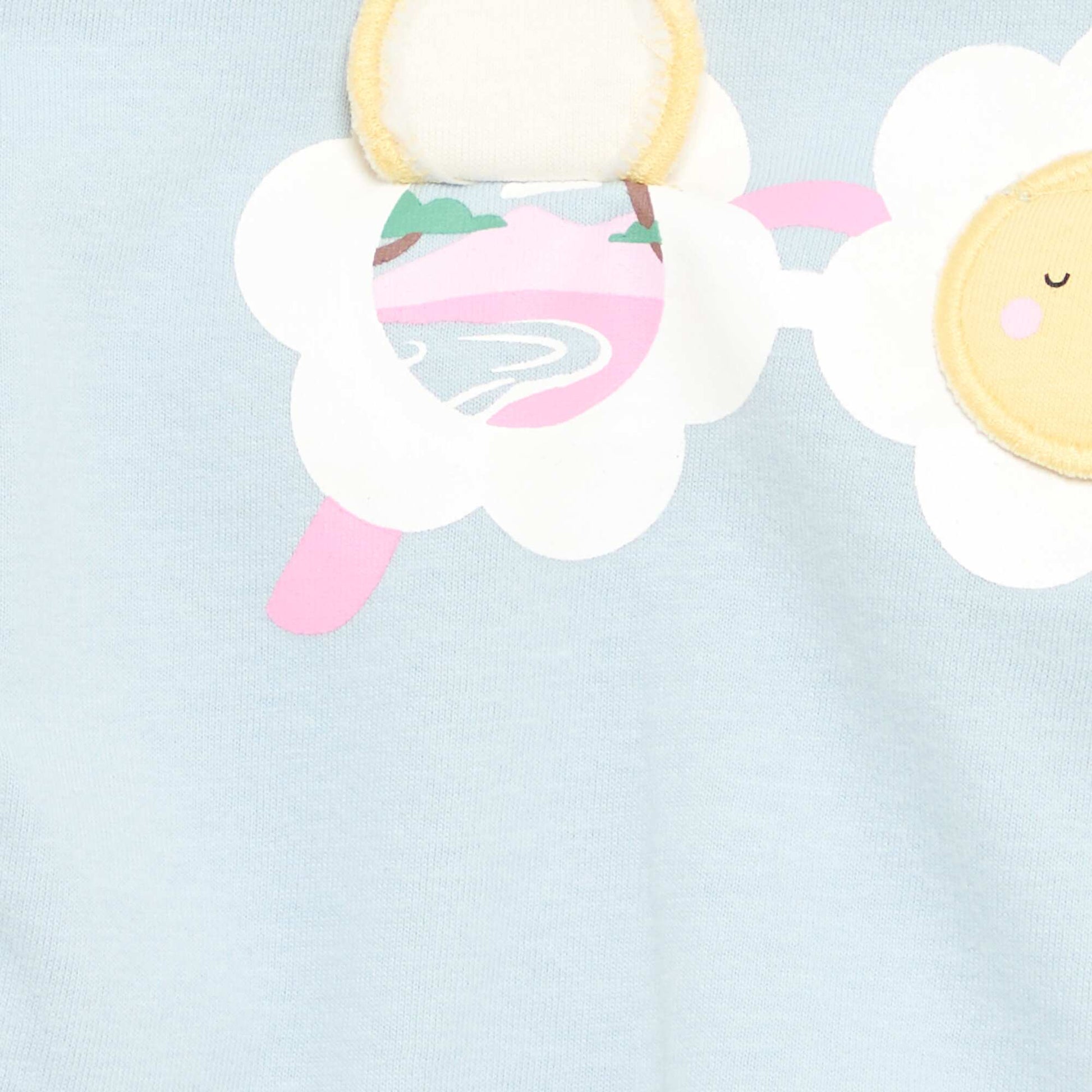 T-shirt à manches courtes avec imprimé BLEU