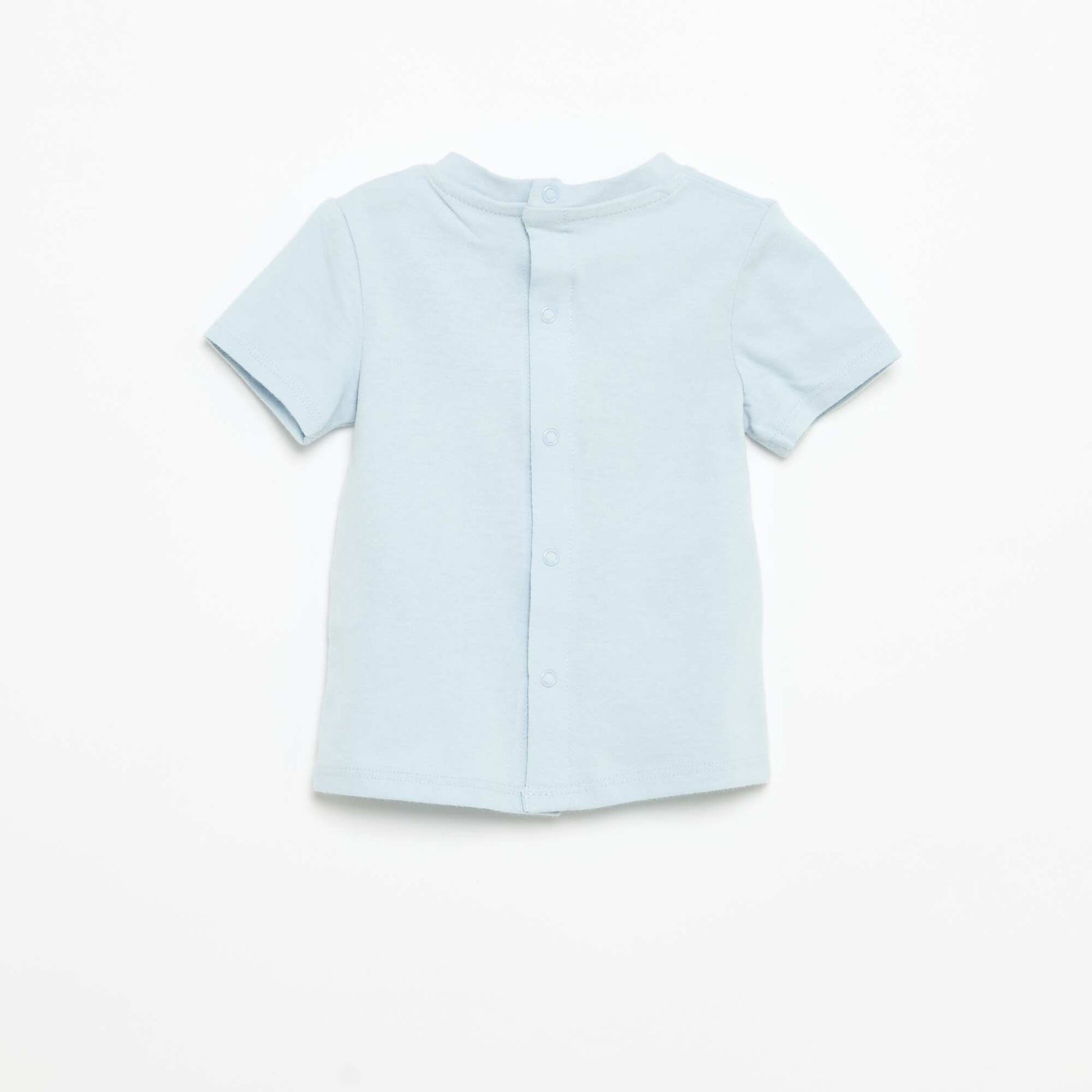 T-shirt à manches courtes avec imprimé BLEU