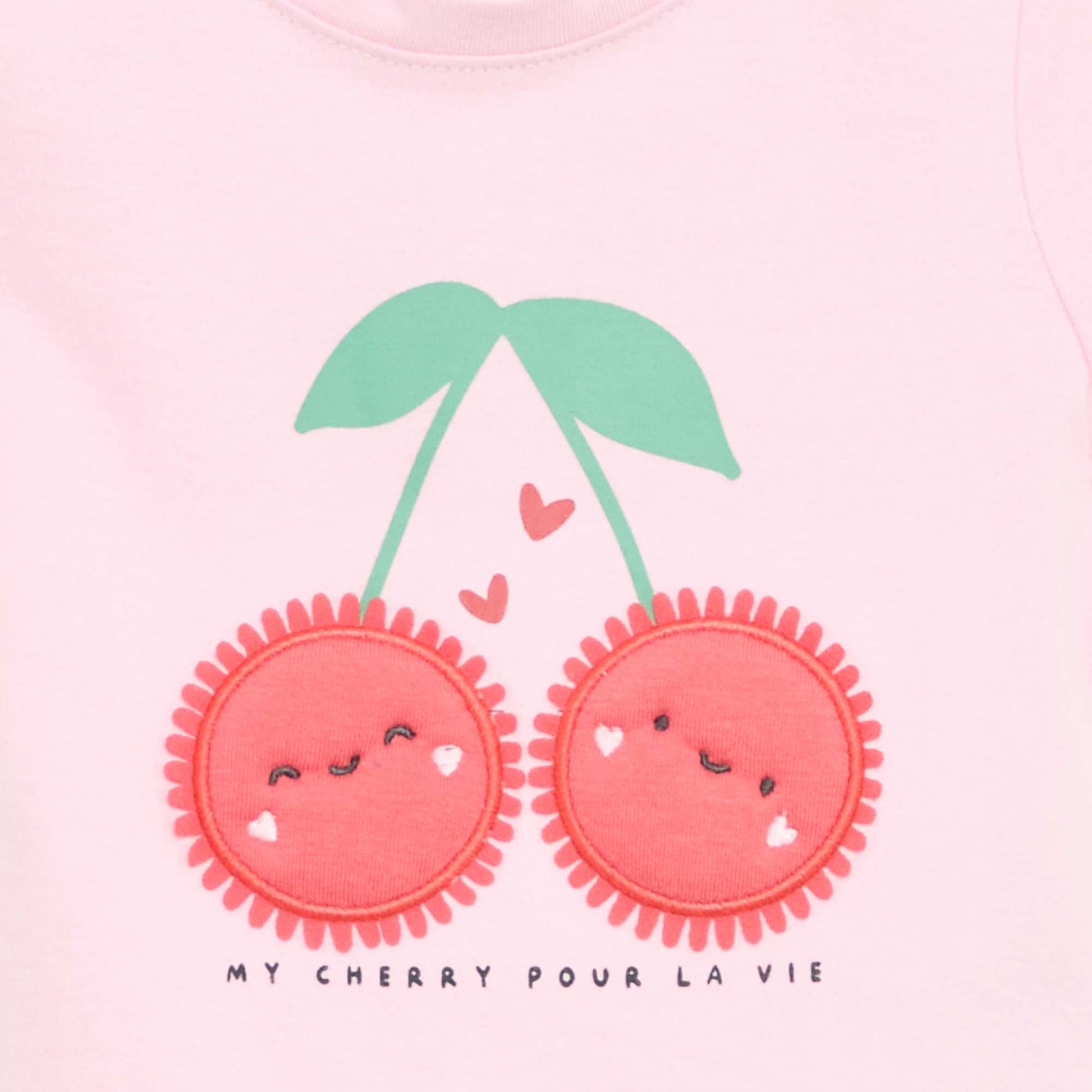T-shirt à manches courtes avec imprimé ROSE