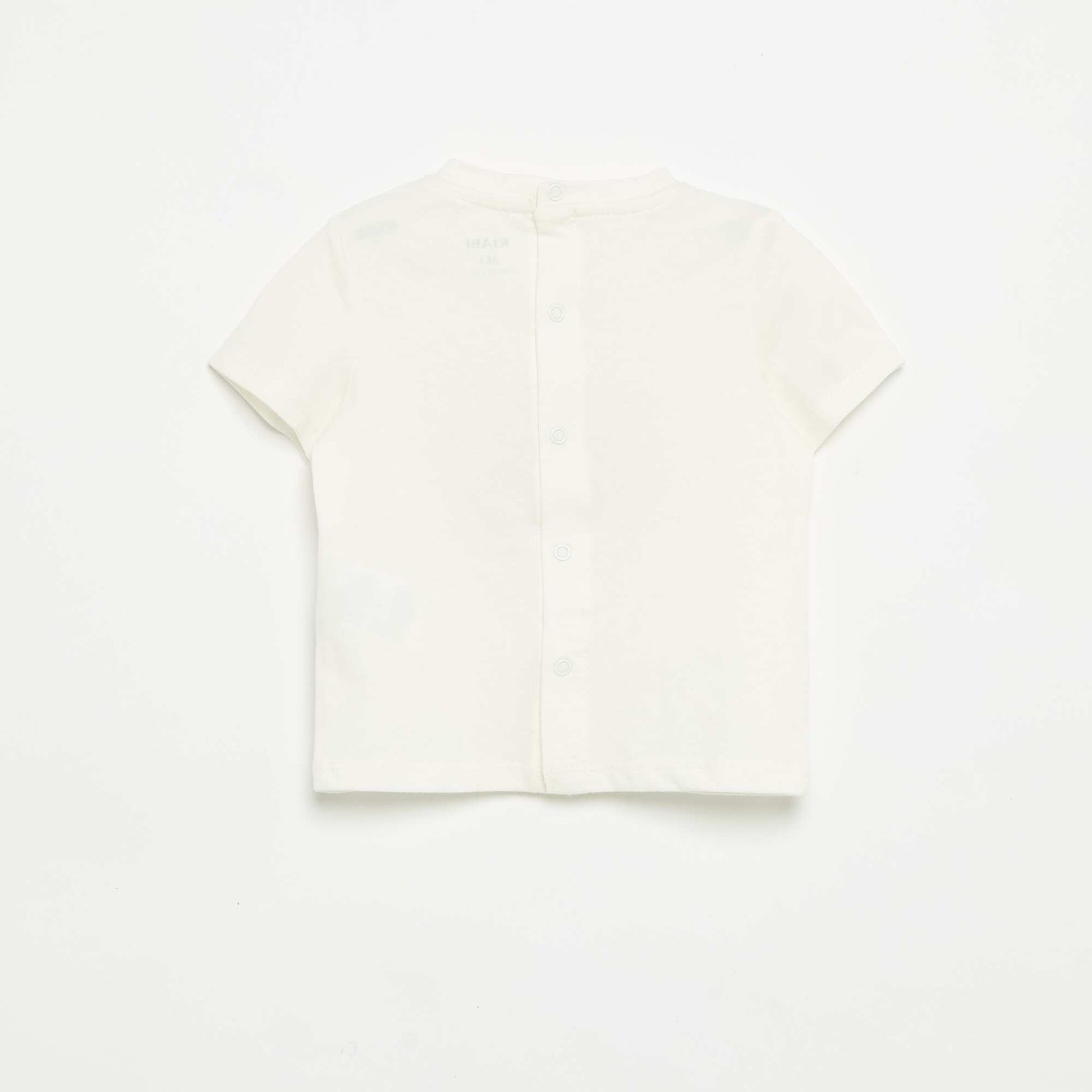 T-shirt à manches courtes avec imprimé BLANC