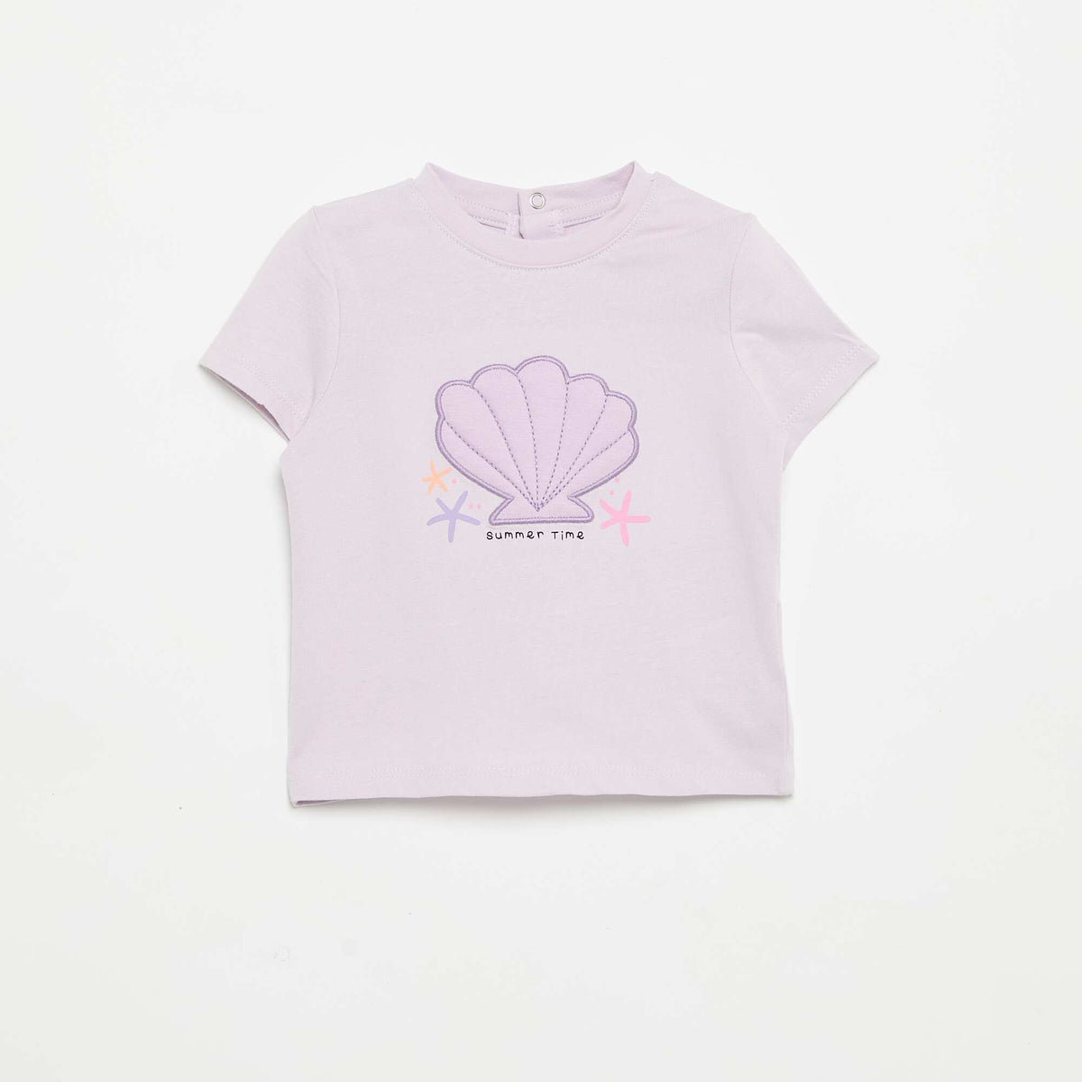 T-shirt à manches courtes avec imprimé VIOLET