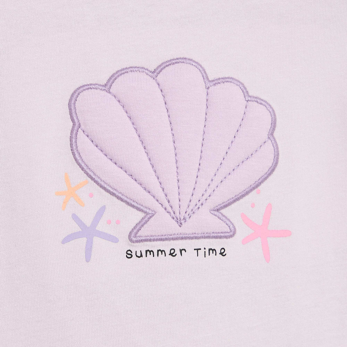 T-shirt à manches courtes avec imprimé VIOLET
