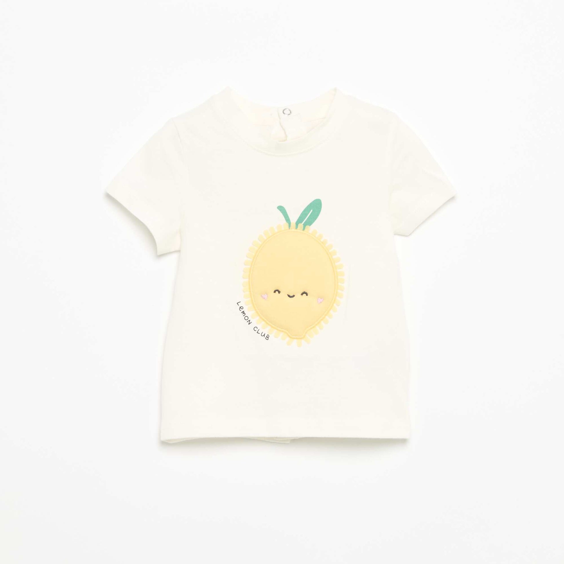 T-shirt à manches courtes avec imprimé BLANC